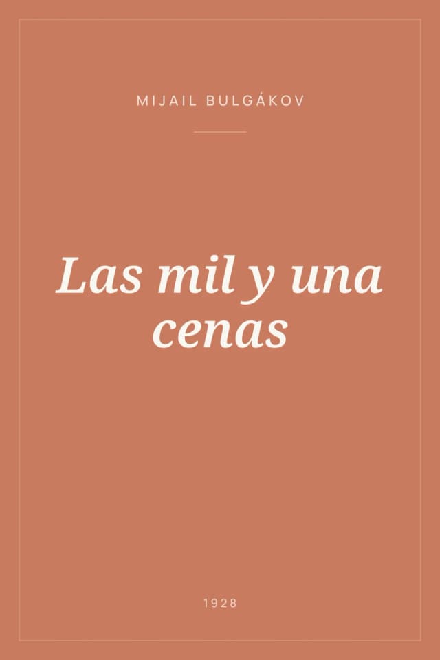 Portada de Las mil y una cenas