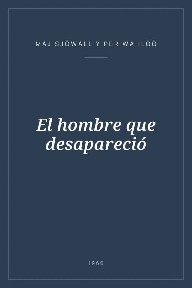 Portada de El hombre que desapareció