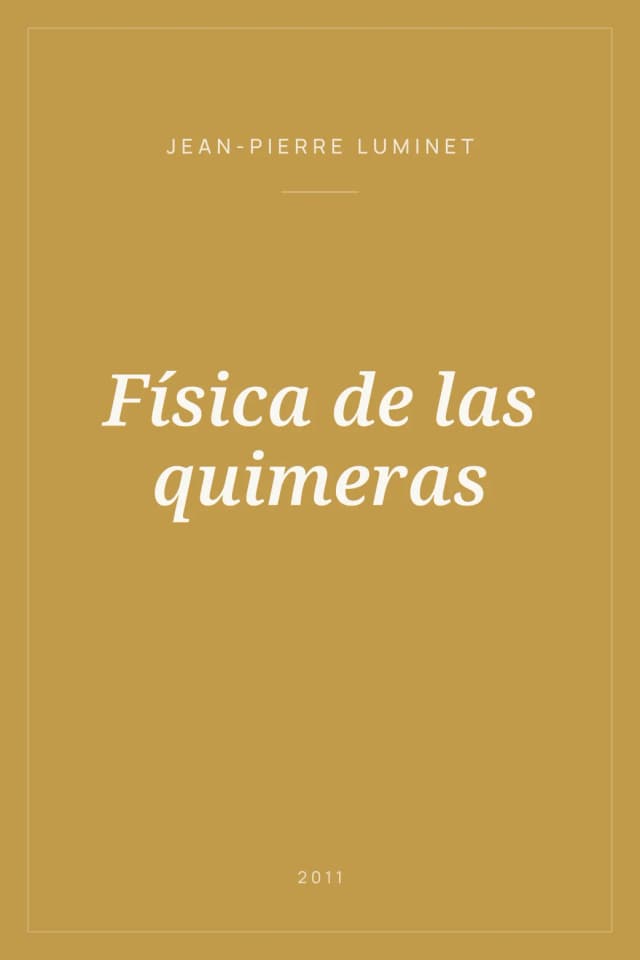 Portada de Física de las quimeras