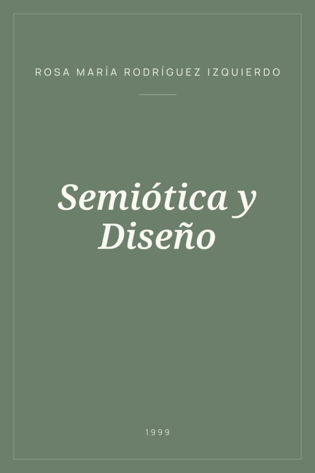 Portada de Semiótica y Diseño