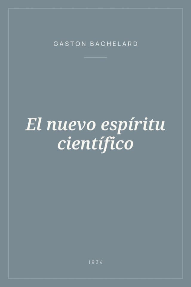 Portada de El nuevo espíritu científico
