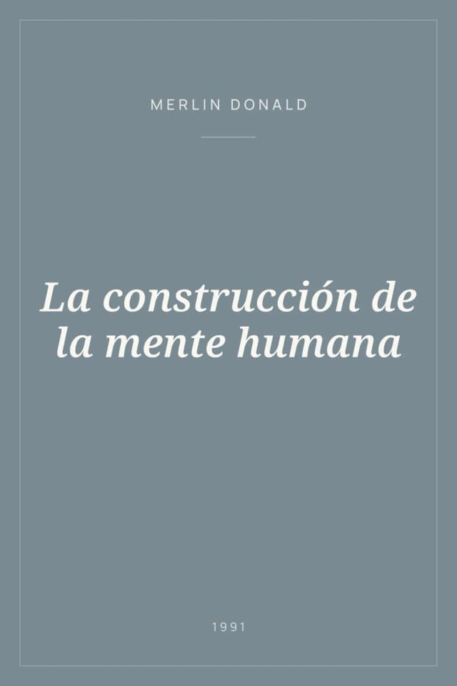 Portada de La construcción de la mente humana