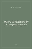 Portada de Theory Of Functions Of A Complex Variable