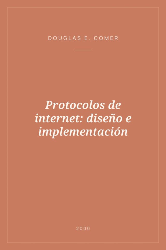Portada de Protocolos de internet: diseño e implementación