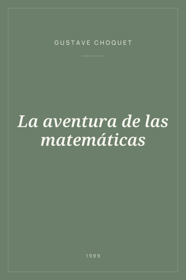 Portada de La aventura de las matemáticas