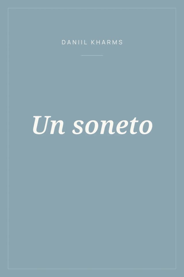 Portada de Un soneto