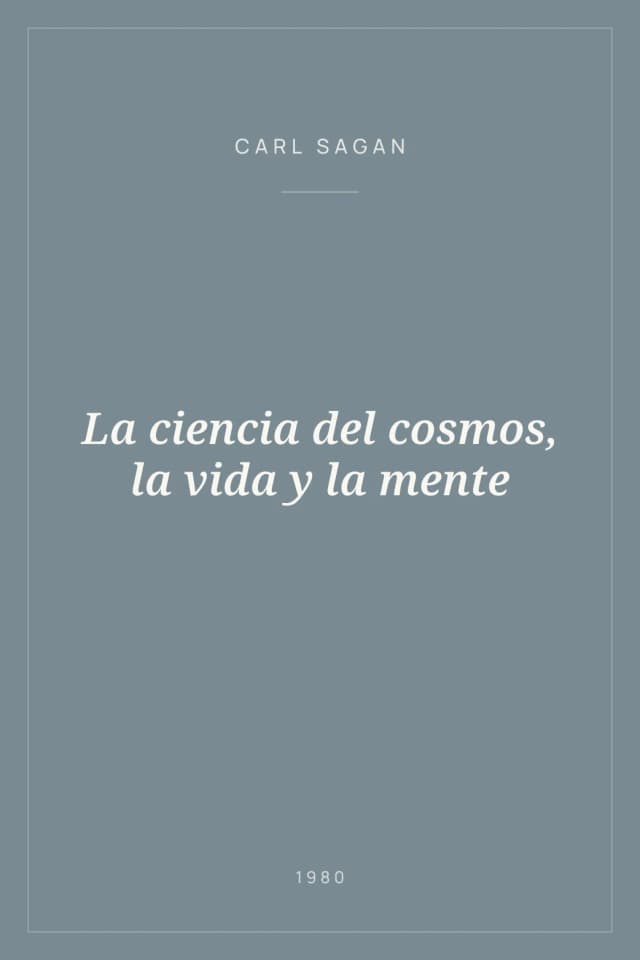 Portada de La ciencia del cosmos, la vida y la mente