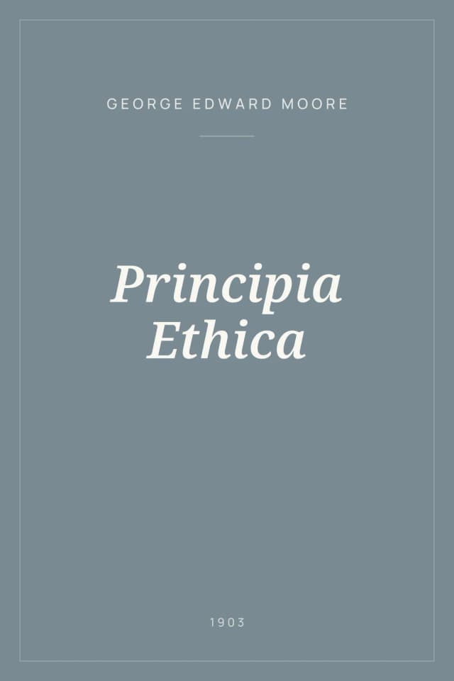 Portada de Principia Ethica