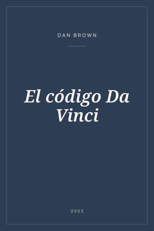 Portada de El código Da Vinci