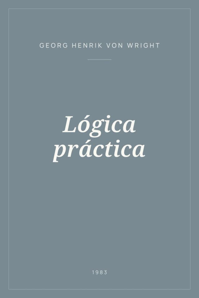 Portada de Lógica práctica