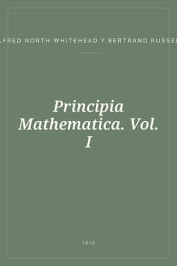 Portada de Principia Mathematica. Vol. I
