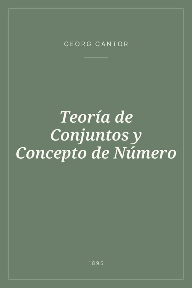 Portada de Teoría de Conjuntos y Concepto de Número