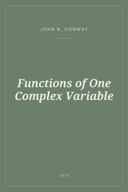 Portada de Functions of One Complex Variable