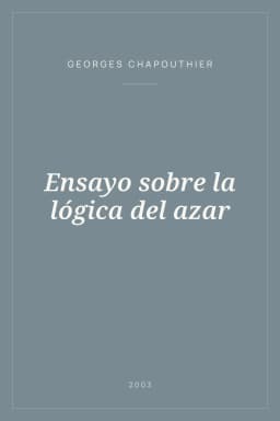 Portada de Ensayo sobre la lógica del azar