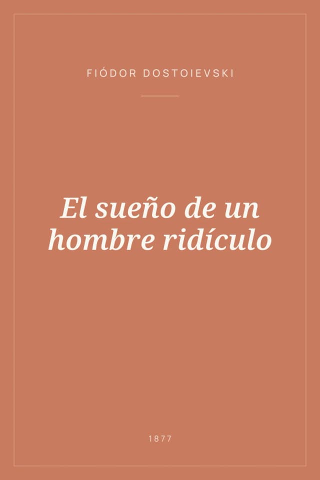 Portada de El sueño de un hombre ridículo