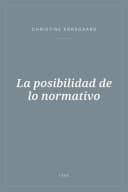 Portada de La posibilidad de lo normativo