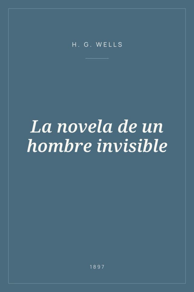 Portada de La novela de un hombre invisible