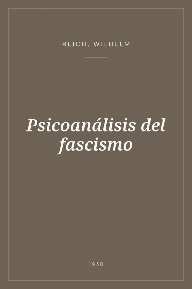 Portada de Psicoanálisis del fascismo