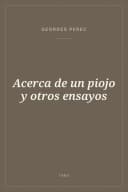 Portada de Acerca de un piojo y otros ensayos
