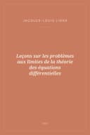 Portada de Leçons sur les problèmes aux limites de la théorie des équations différentielles