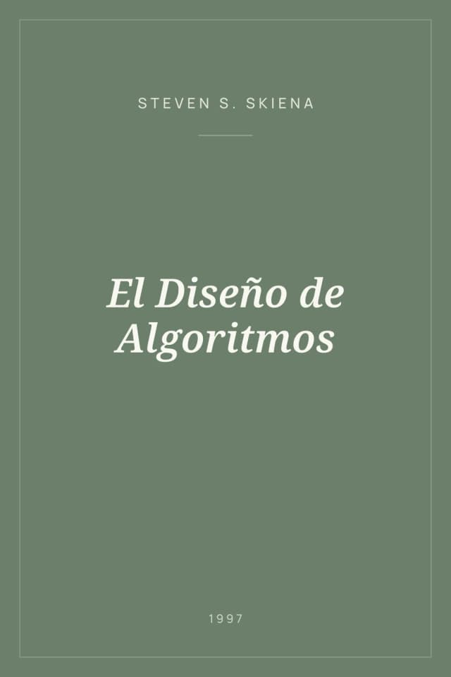 Portada de El Diseño de Algoritmos