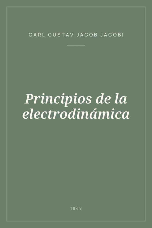 Portada de Principios de la electrodinámica