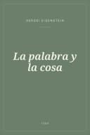Portada de La palabra y la cosa