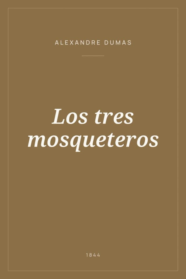 Portada de Los tres mosqueteros