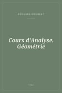 Portada de Cours d'Analyse. Géométrie