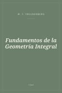 Portada de Fundamentos de la Geometría Integral