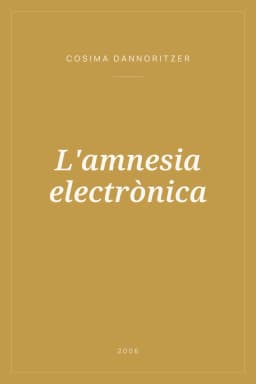 Portada de L'amnesia electrònica