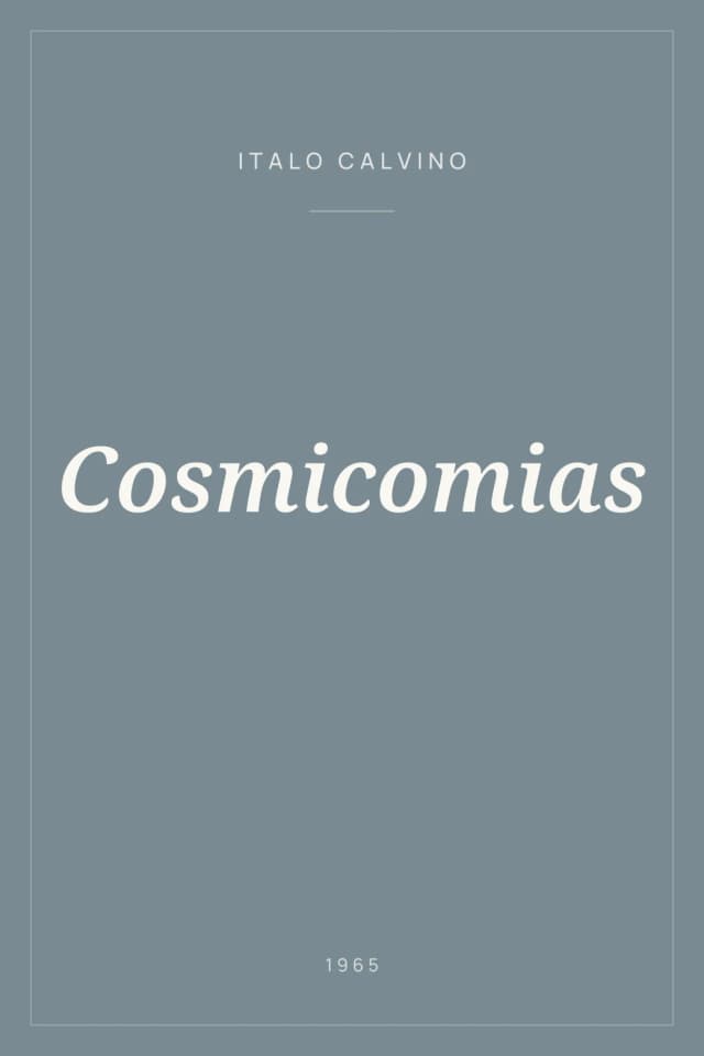 Portada de Cosmicomias