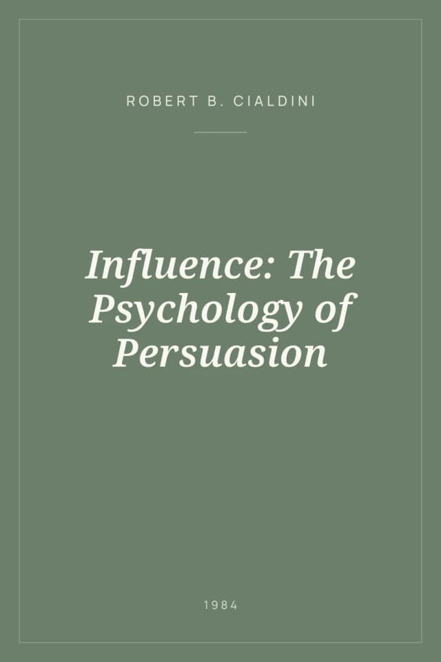 Portada de Influence: The Psychology of Persuasion