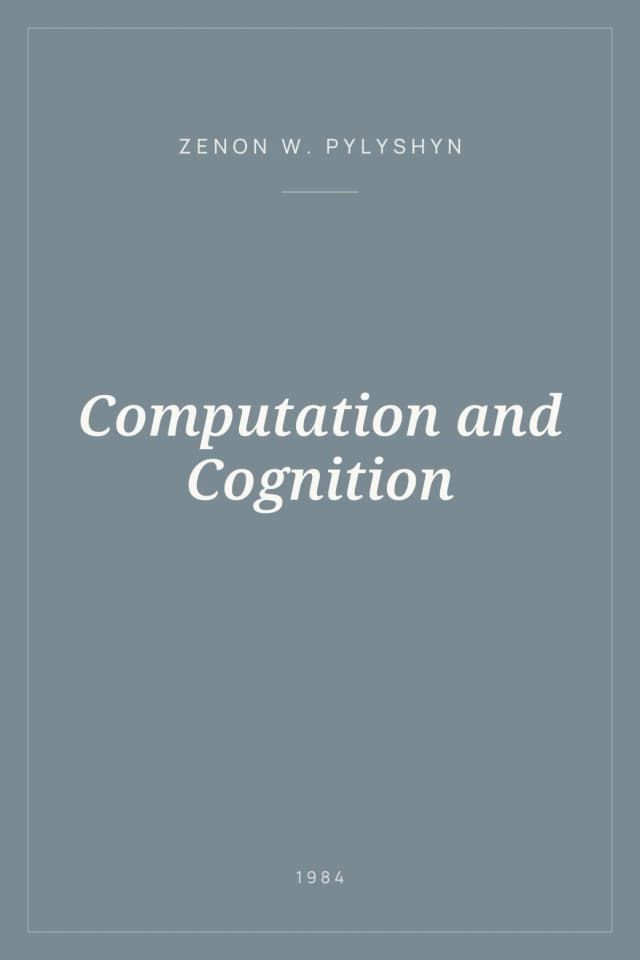 Portada de Computation and Cognition
