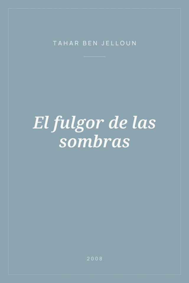Portada de El fulgor de las sombras