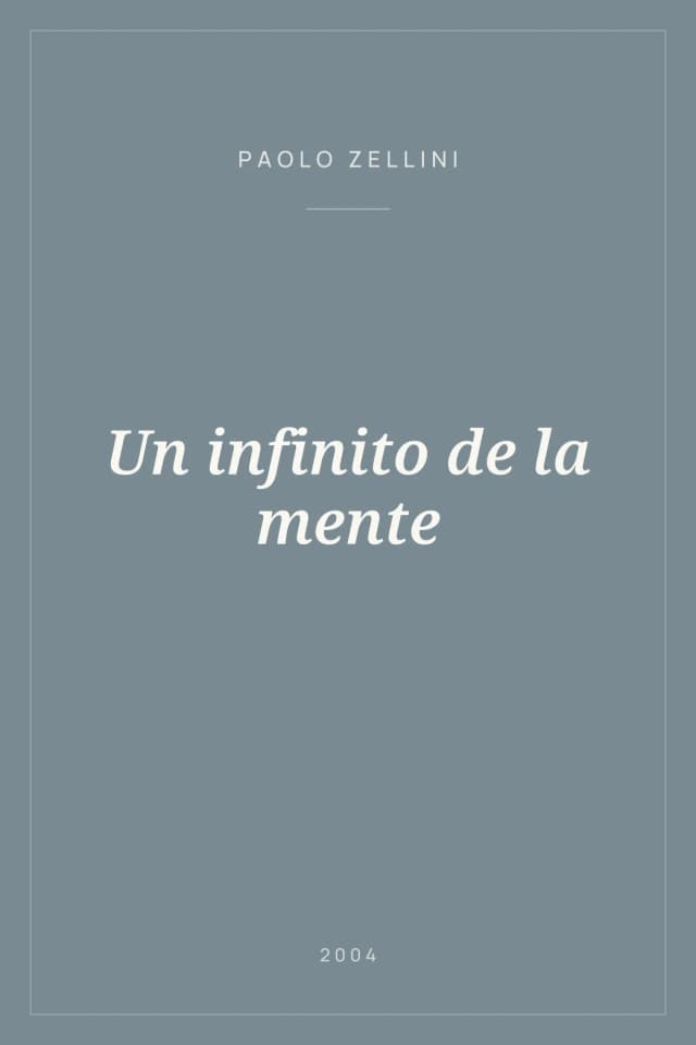 Portada de Un infinito de la mente