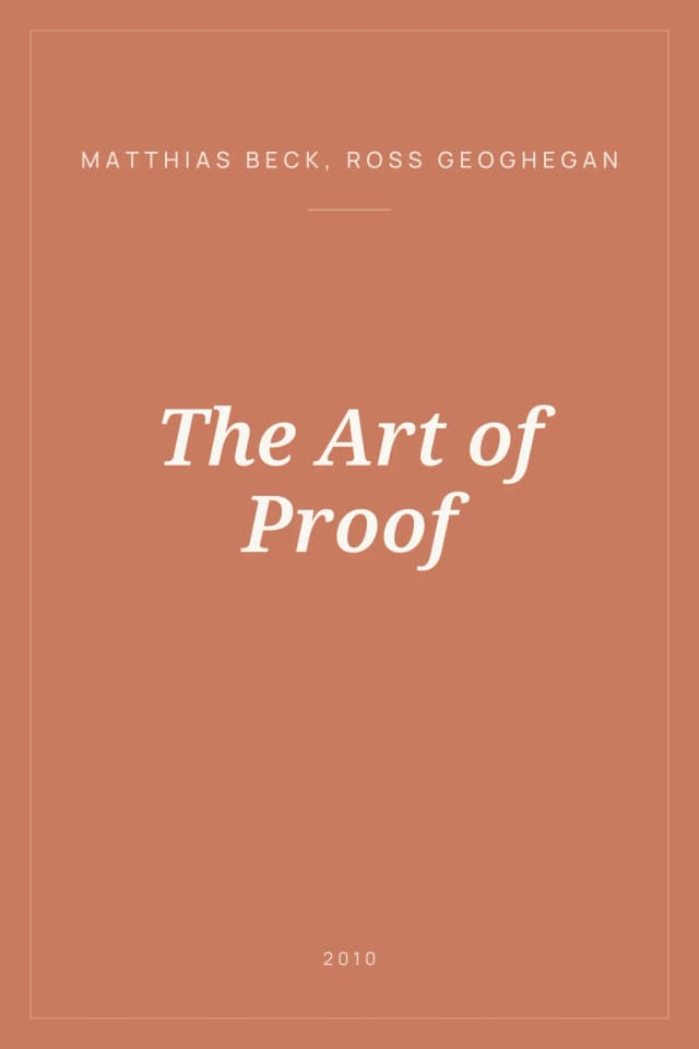 Portada de The Art of Proof