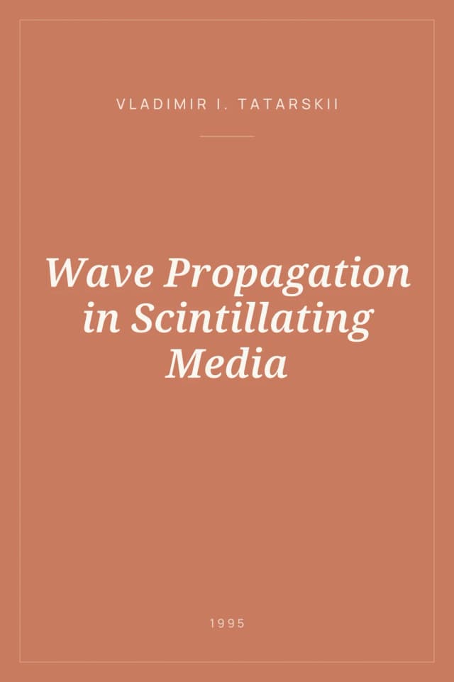 Portada de Wave Propagation in Scintillating Media