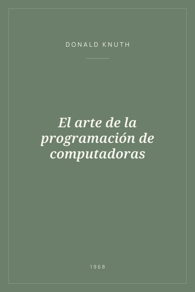 Portada de El arte de la programación de computadoras