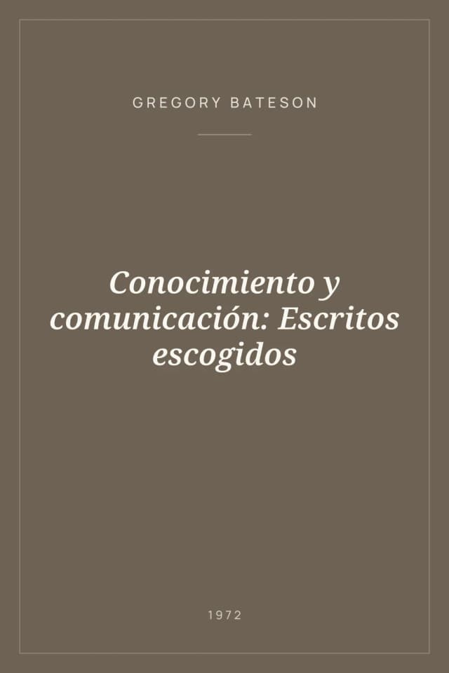 Portada de Conocimiento y comunicación: Escritos escogidos