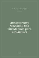Portada de Análisis real y funcional: Una introducción para estudiantes