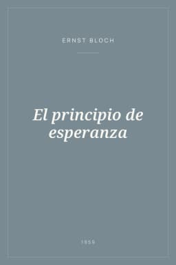 Portada de El principio de esperanza