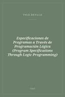 Portada de Especificaciones de Programas a Través de Programación Lógica (Program Specifications Through Logic Programming)