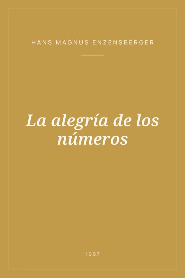 Portada de La alegría de los números