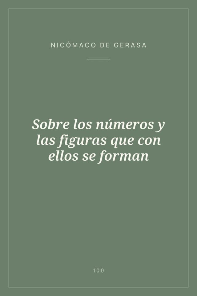 Portada de Sobre los números y las figuras que con ellos se forman