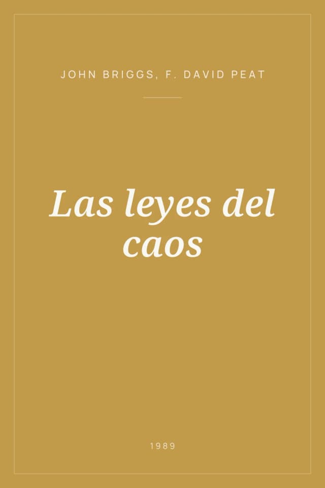Portada de Las leyes del caos