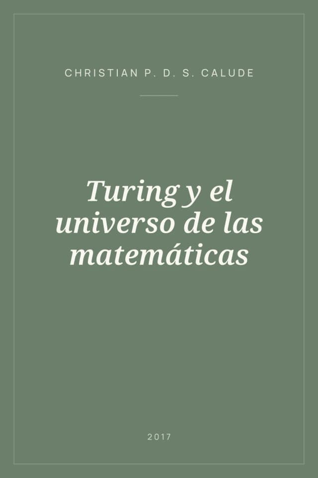 Portada de Turing y el universo de las matemáticas