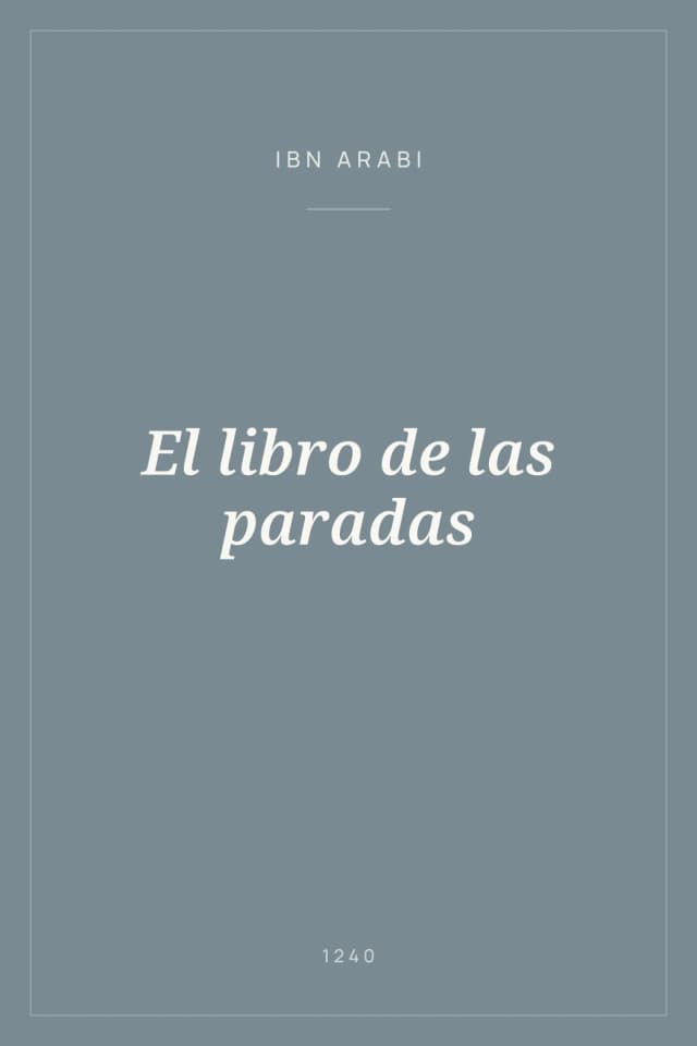 Portada de El libro de las paradas
