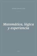 Portada de Matemática, lógica y experiencia