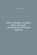 Portada de Sobre el tiempo. El tiempo físico como una característica del mundo empírico